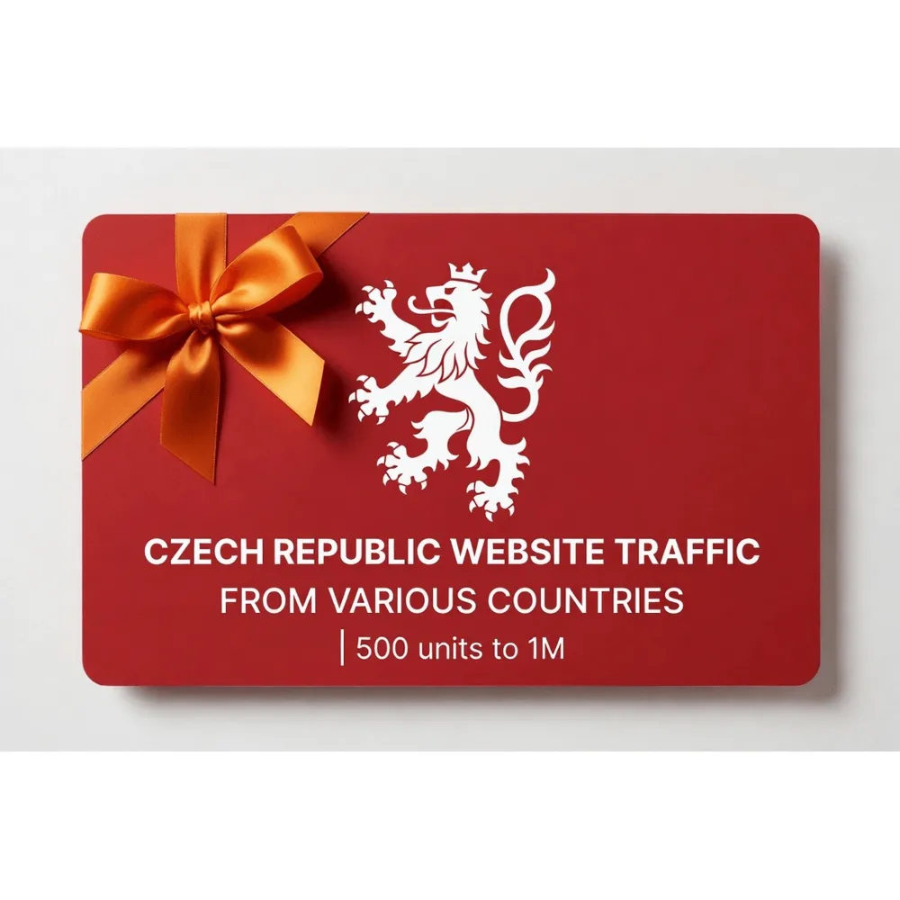 Czech Republic Website Traffic from Various Countries | 500 units to 1M | Instant Del