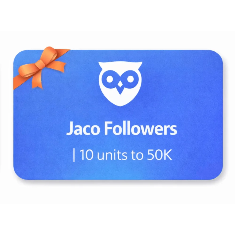 Jaco Followers | 10 units to 50K | Instant Delivery *Read Description*