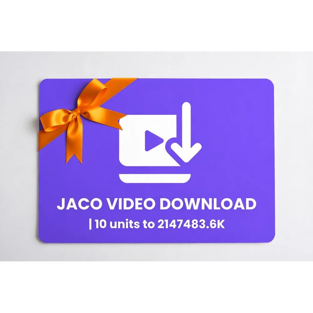 Jaco Video Download | 10 units to 2147483.6K | Instant Delivery *Read Description*