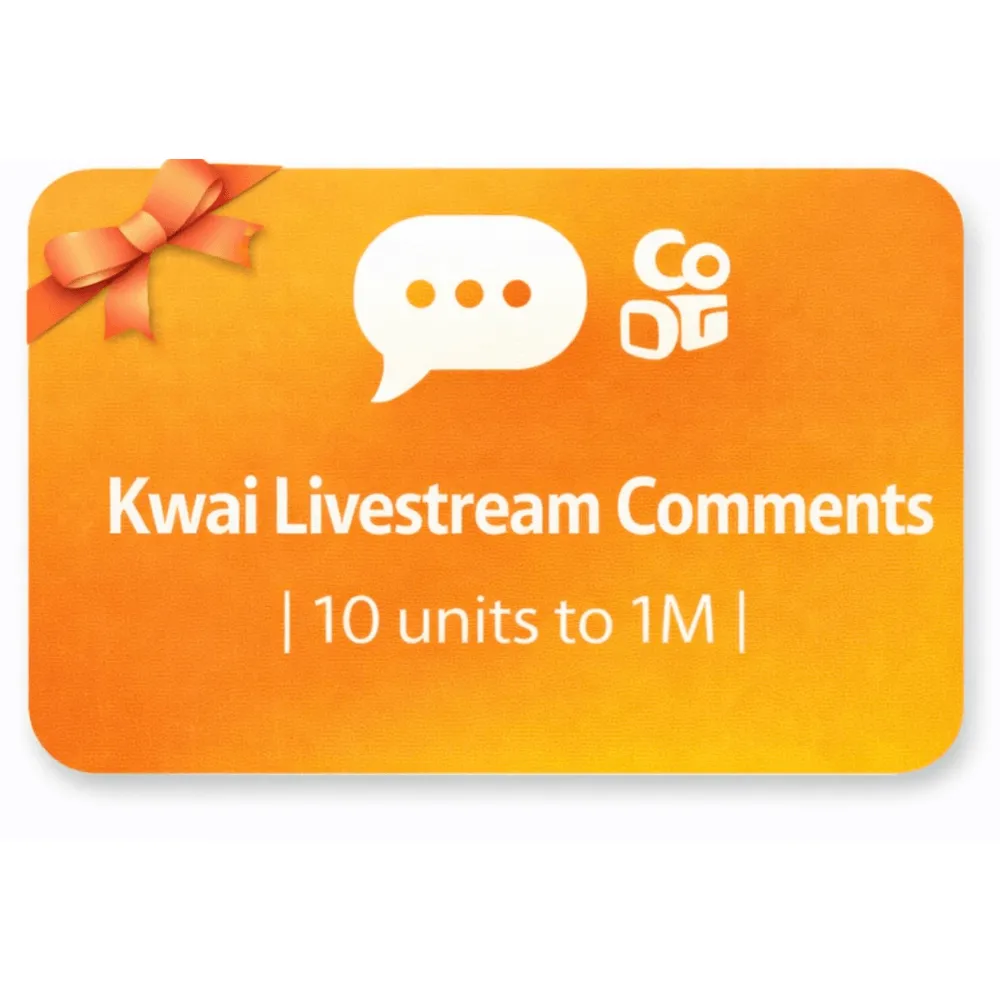 Kwai Livestream Comments | 100 units to 1M | Instant Delivery *Read Description*