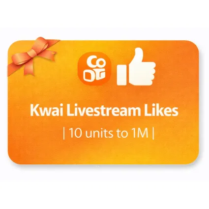 Kwai Livestream Likes | 10 units to 1M | Instant Delivery *Read Description*