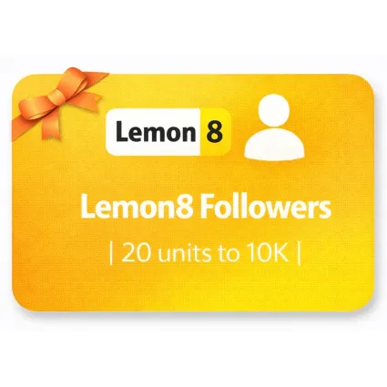 Lemon8 Followers | 20 units to 10K | Instant Delivery *Read Description*