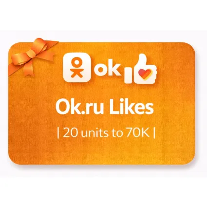 Ok.ru Likes | 20 units to 70K | Instant Delivery *Read Description*