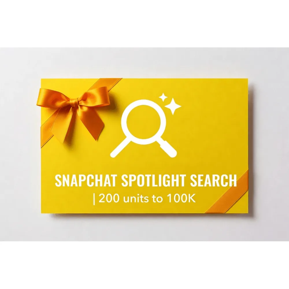 SnapChat Spotlight search | 200 units to 100K | Instant Delivery *Read Description*