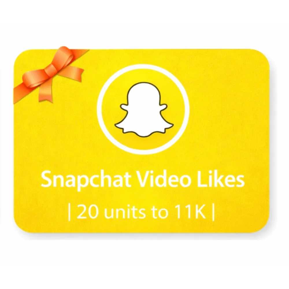 Snapchat Video Likes  | 20 units to 11K | Instant Delivery *Read Description*