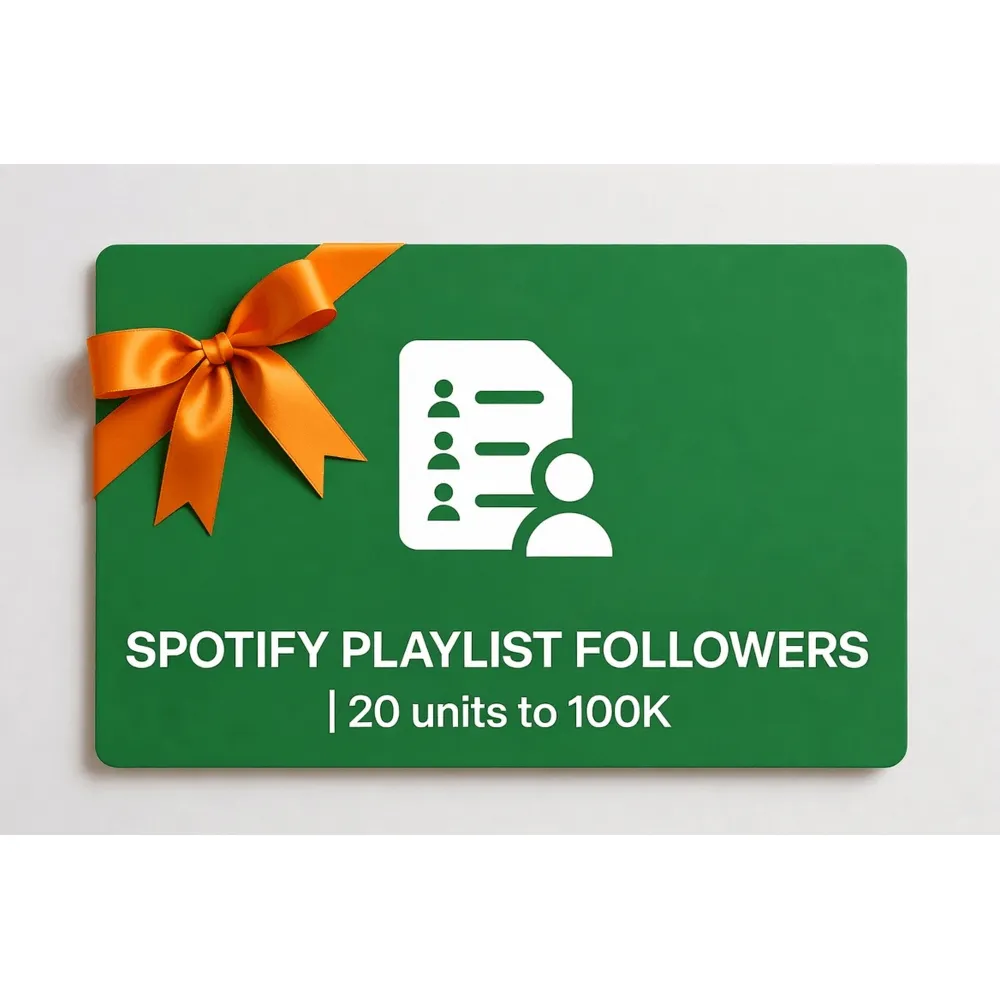 Spotify Playlist Followers | 20 units to 100K | Instant Delivery *Read Description*