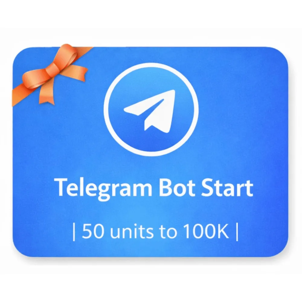 Telegram Bot Start | 50 units to 100K | Instant Delivery *Read Description*