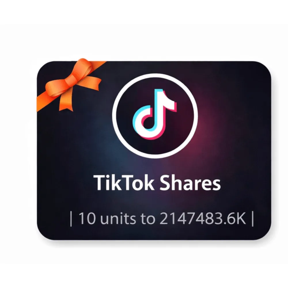 TikTok Shares | 10 units to 2147483.6K | Instant Delivery *Read Description*