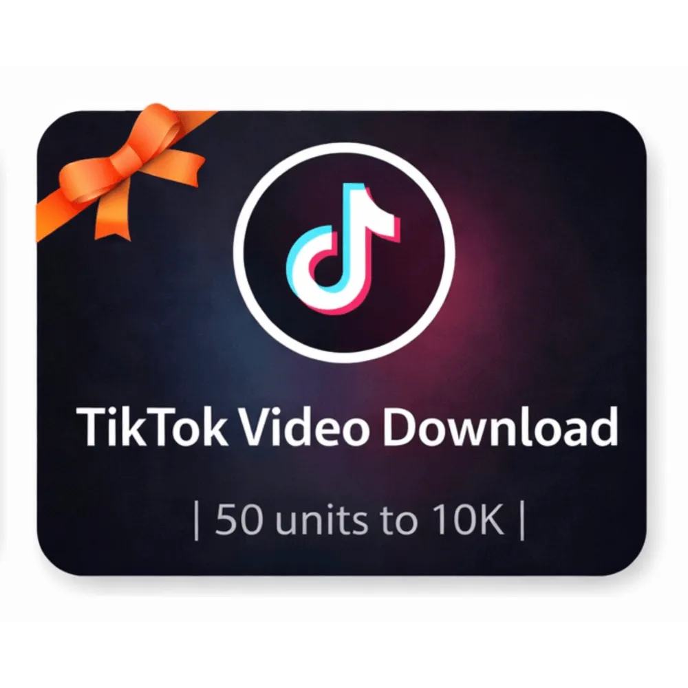 TikTok Video Download | 50 units to 10K | Instant Delivery *Read Description*