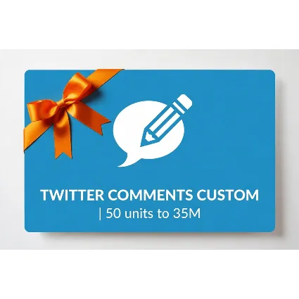 Twitter Comments Custom | 50 units to 35M | Instant Delivery *Read Description*