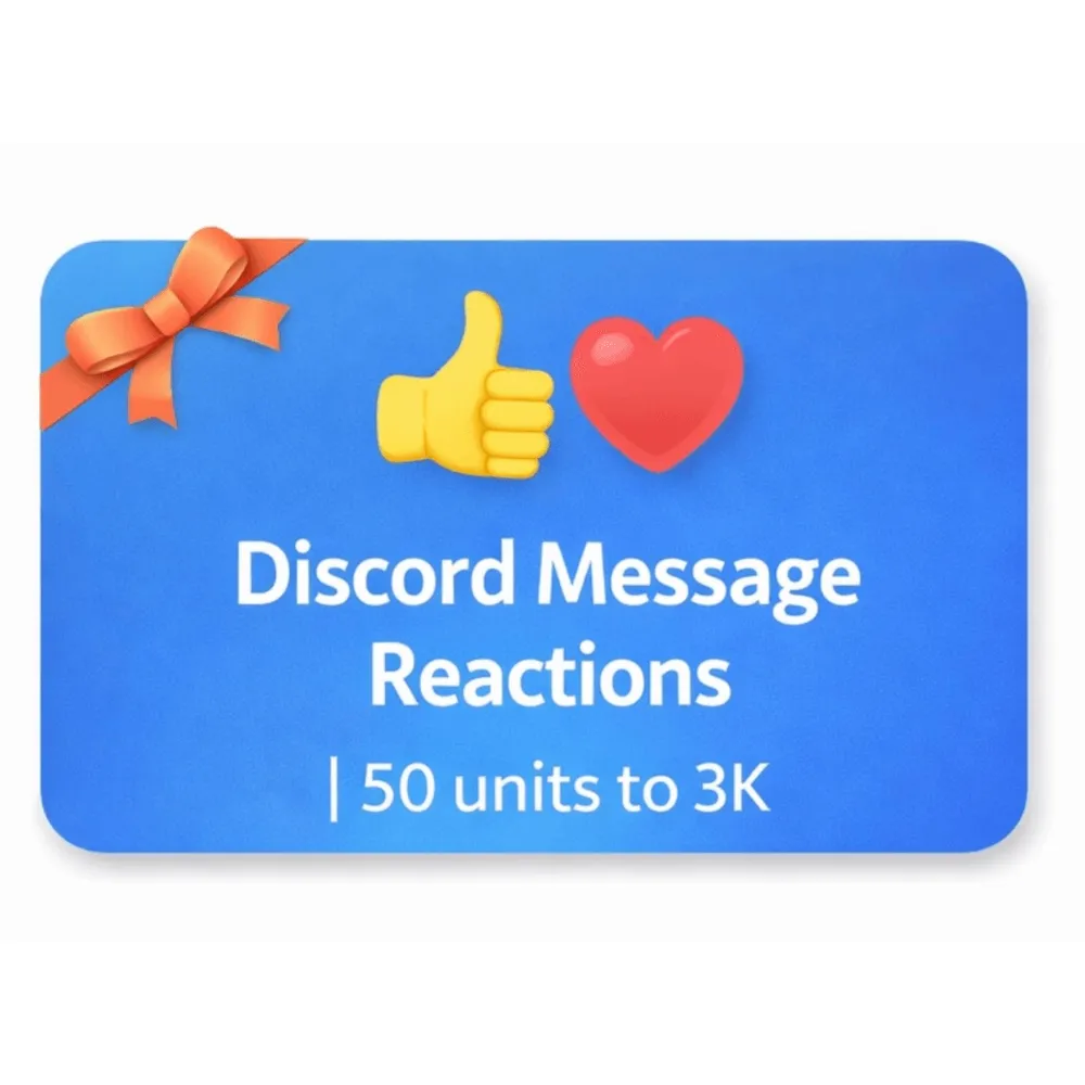 Discord Message Reactions | 50 units to 3K | Instant Delivery *Read Description*