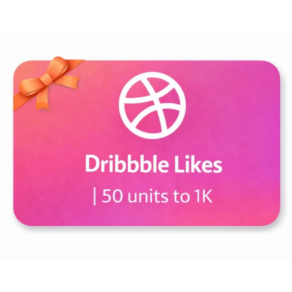 Dribble Likes | 50 units to 1K | Instant Delivery *Read Description*