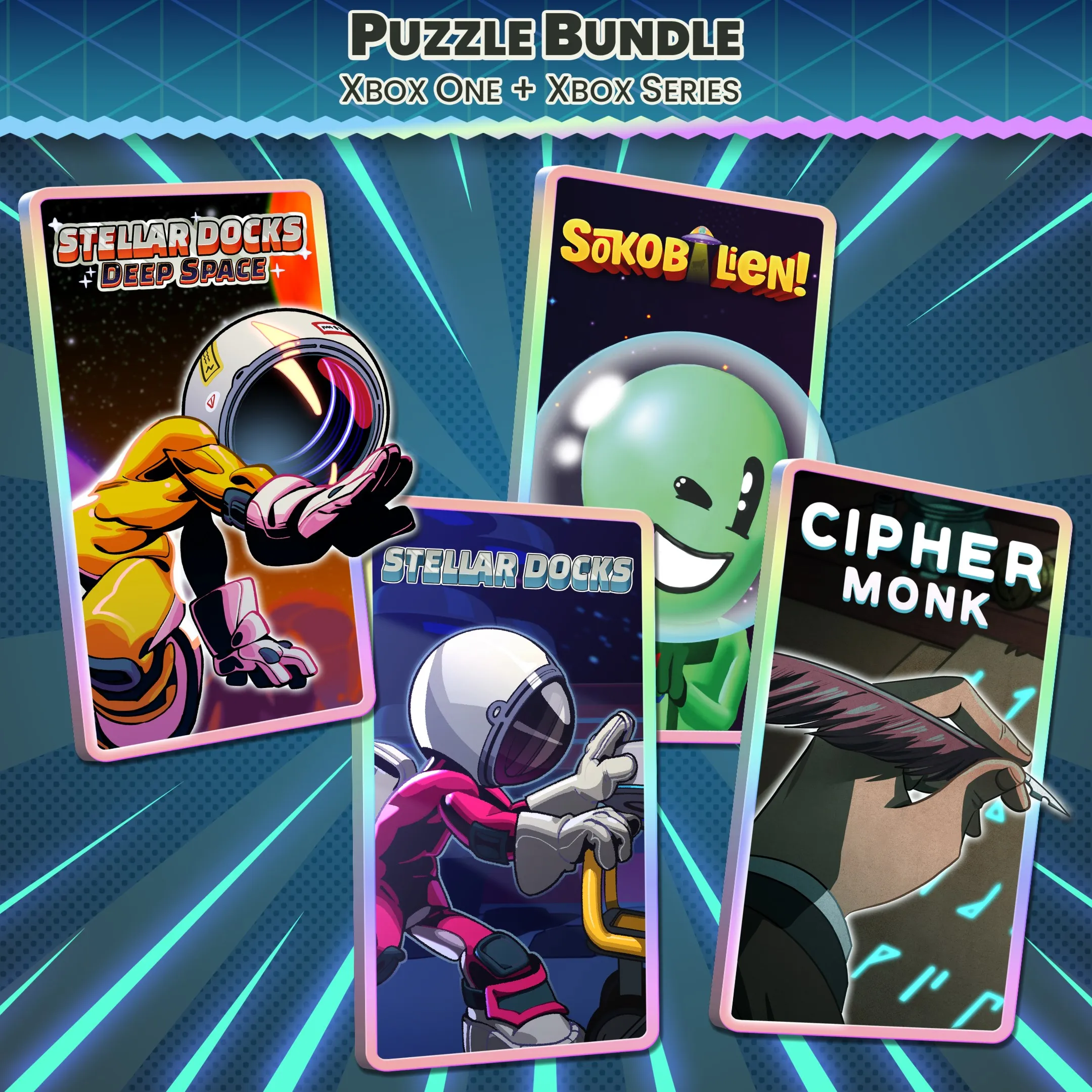 Puzzle Bundle Xbox - Sokobalien, Stellar Docks, Stellar Docks: Deep Space, Cipher Mon