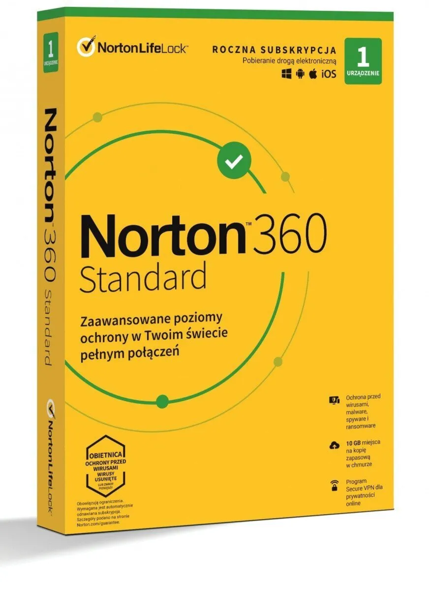Norton 360 Standard 1 devices / 90 дней (Global)
