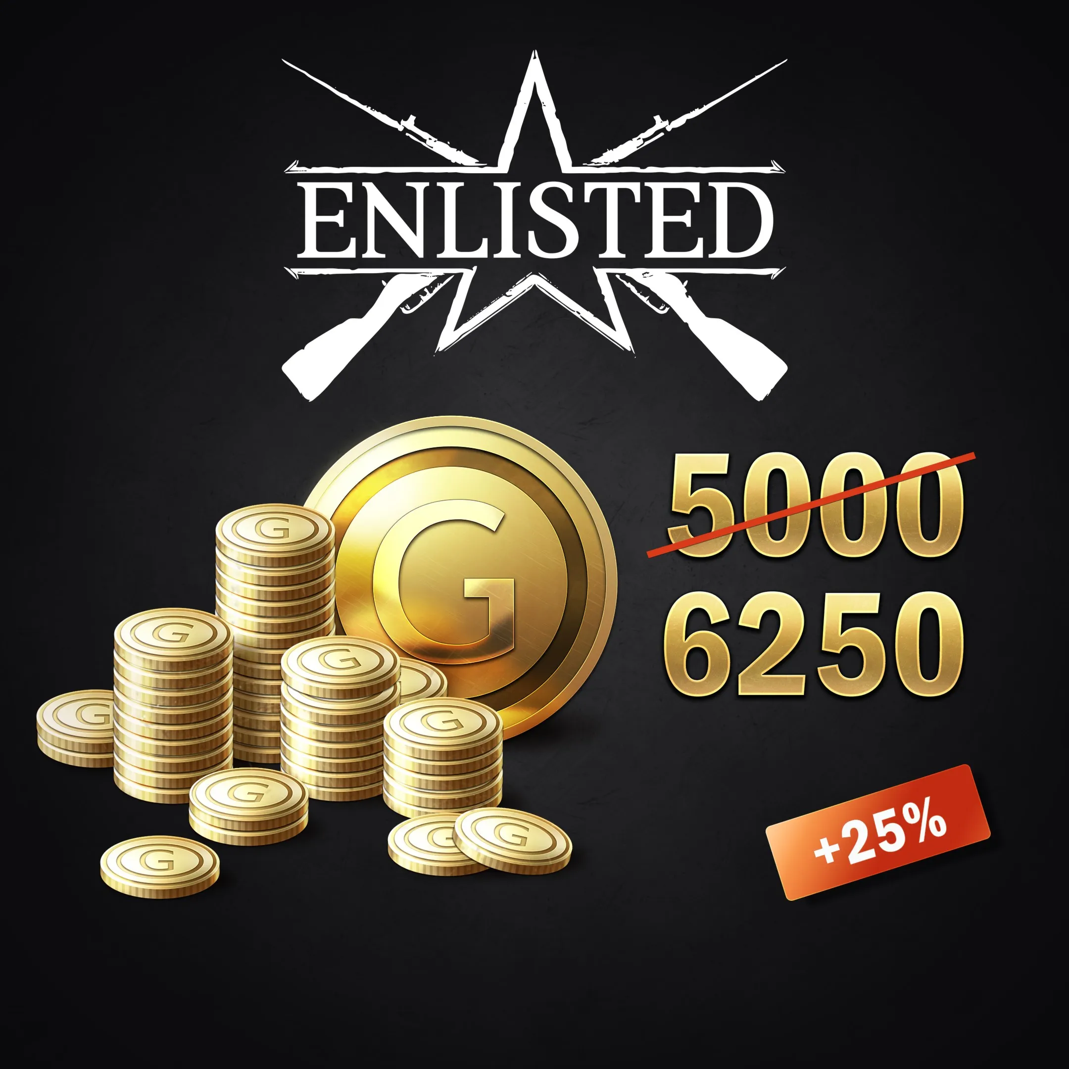 Enlisted - 5000 Gold + 1250 Bonus | XBOX+PC | На любой аккаунт