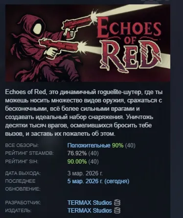 Echoes of Red АВТОДОСТАВКА STEAM РОССИЯ