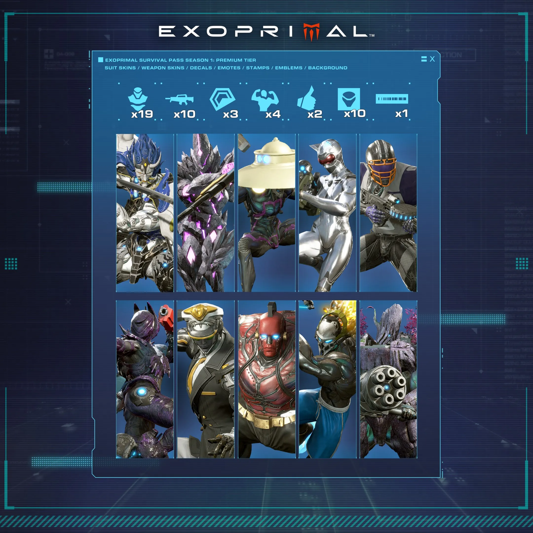 Exoprimal Survival Pass Season 1: Premium Tier | XBOX+PC | На любой аккаунт