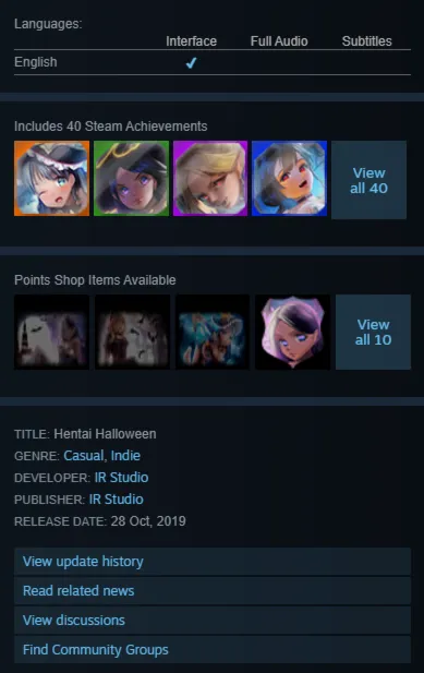 STEAM KEY - Hentai Halloween (18+) - [REGION FREE/GLOBAL] - Auto Delivery