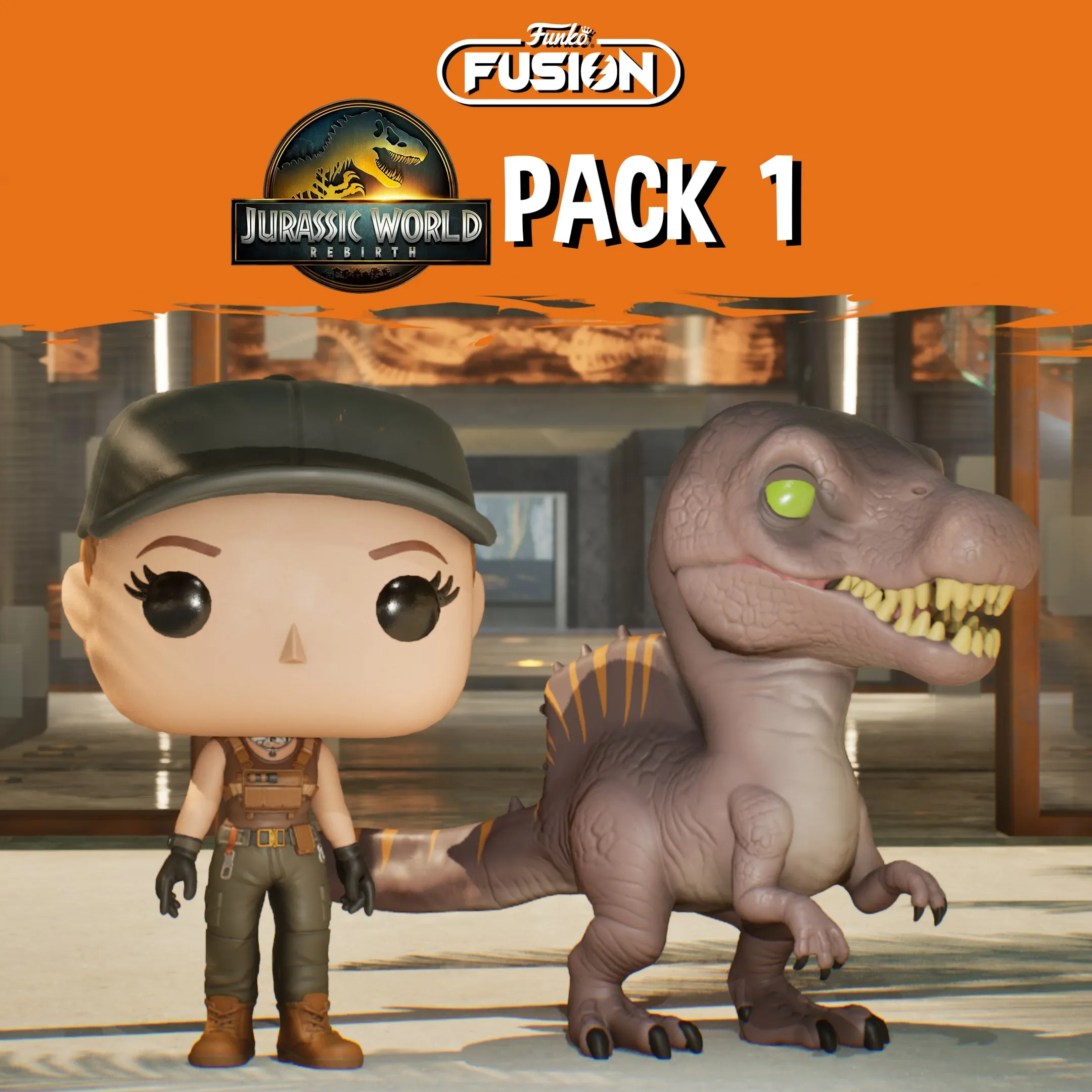 Funko Fusion - Jurassic World Rebirth Pack 1 -Zora Bennett and Spinosaurus | XBOX | Н