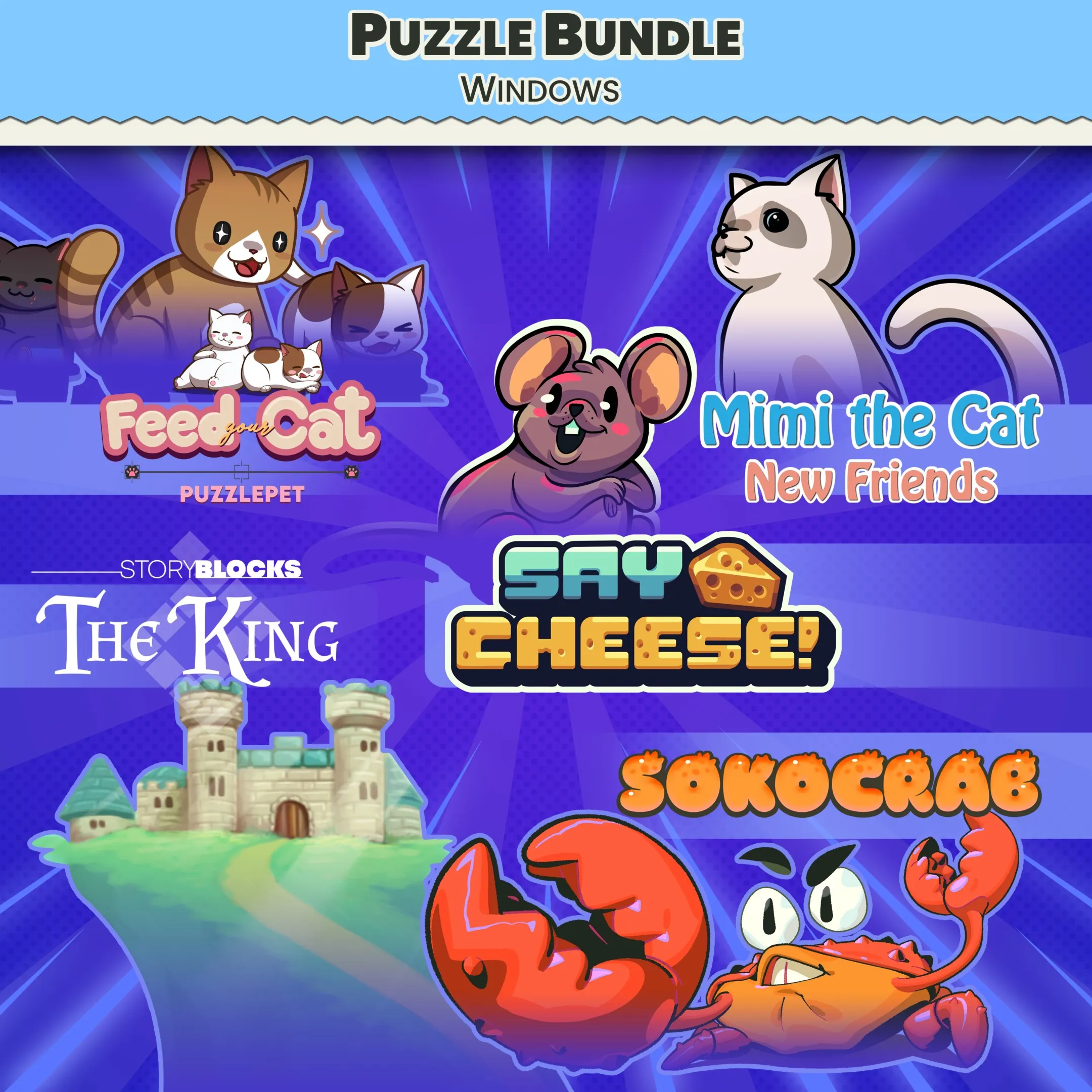 Puzzle Bundle Windows - Feed Your Cat, Say Cheese, Mimi the Cat new's Friend, Story B