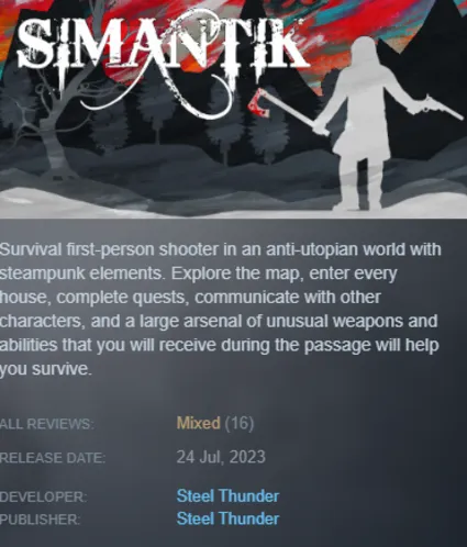 STEAM KEY - Simantik - [РФ + REGION FREE/GLOBAL] - Автодоставка
