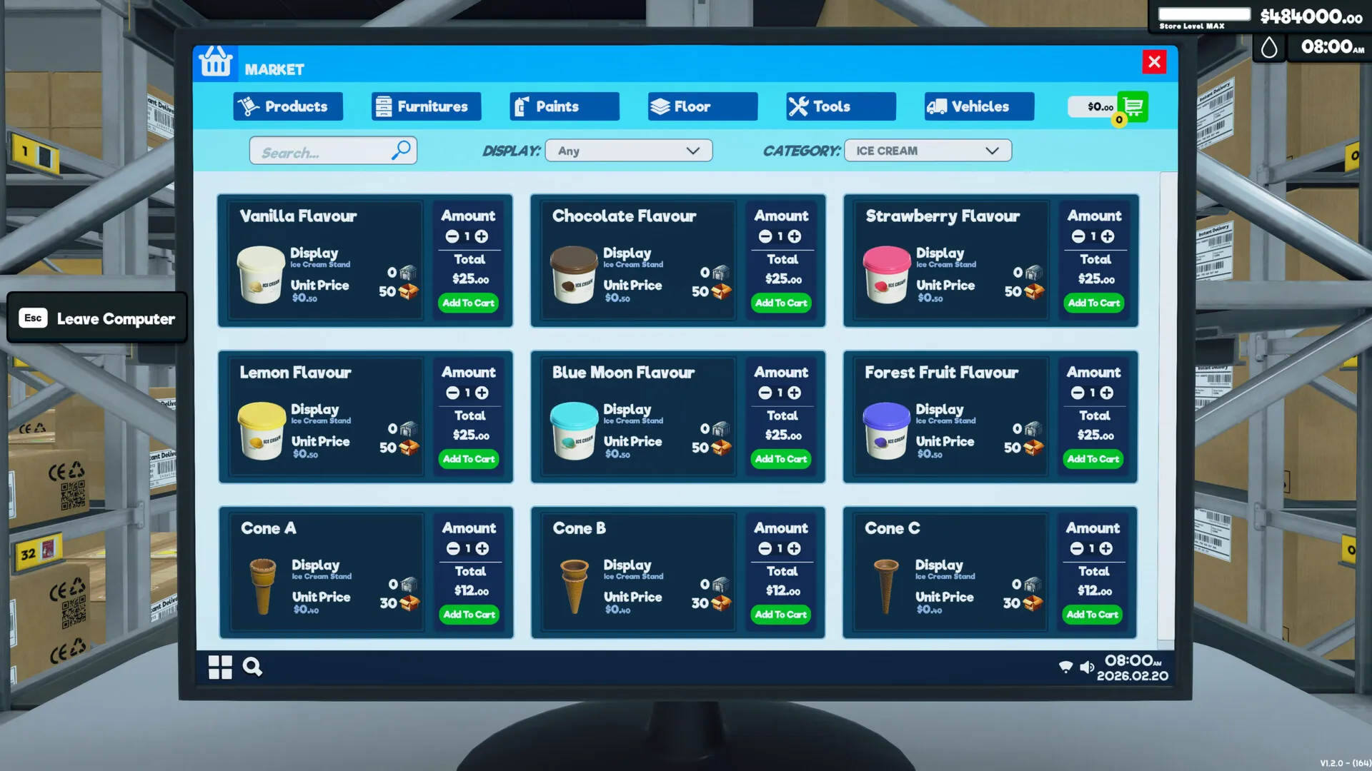 Supermarket Simulator - Ice Cream DLC RU*KZ*UA*CIS