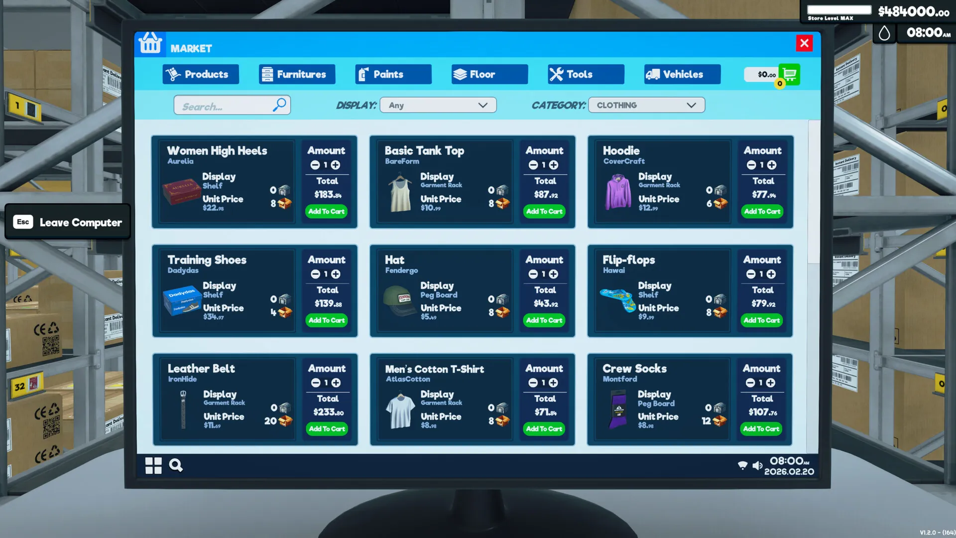 Supermarket Simulator - Cloth Pack DLC RU*KZ*UA*CIS