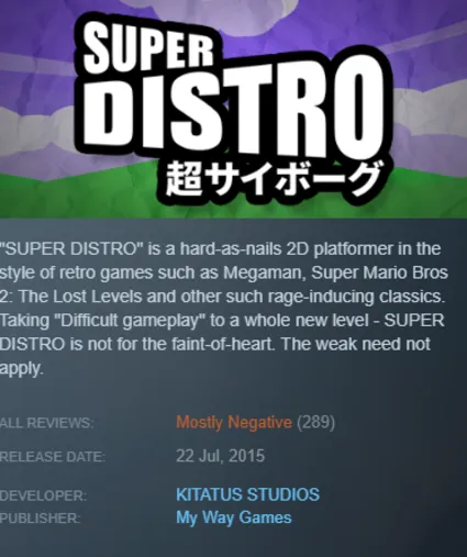 STEAM KEY - SUPER DISTRO - [РФ + REGION FREE/GLOBAL] - Автодоставка