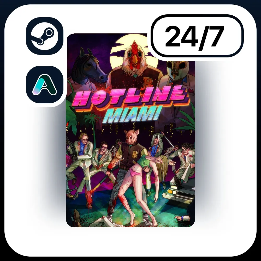 АВТО HOTLINE MIAMI \ STEAM ПОДАРКОМ ДЛЯ KZ | RU | UA | CIS 24/7
