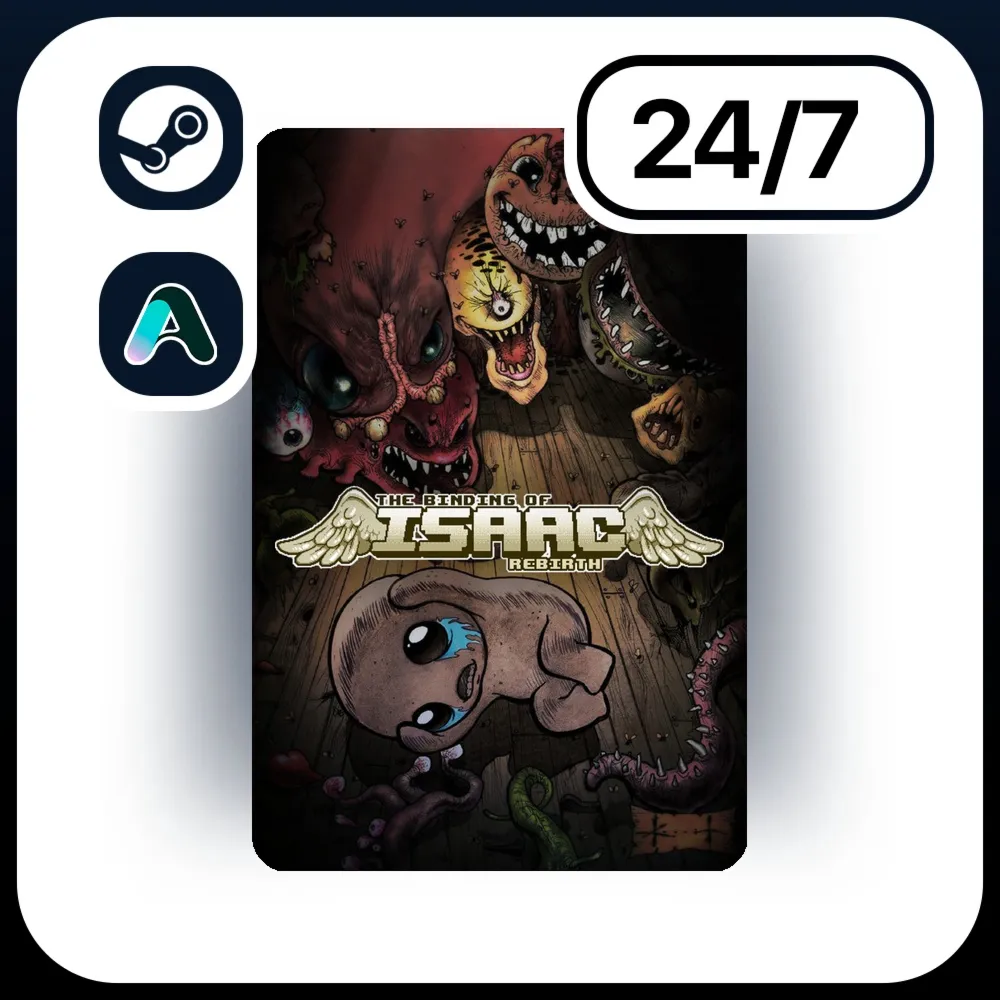 АВТО THE BINDING OF ISAAC: REBIRTH \ STEAM ПОДАРКОМ ДЛЯ KZ | RU | UA | CIS 24/7