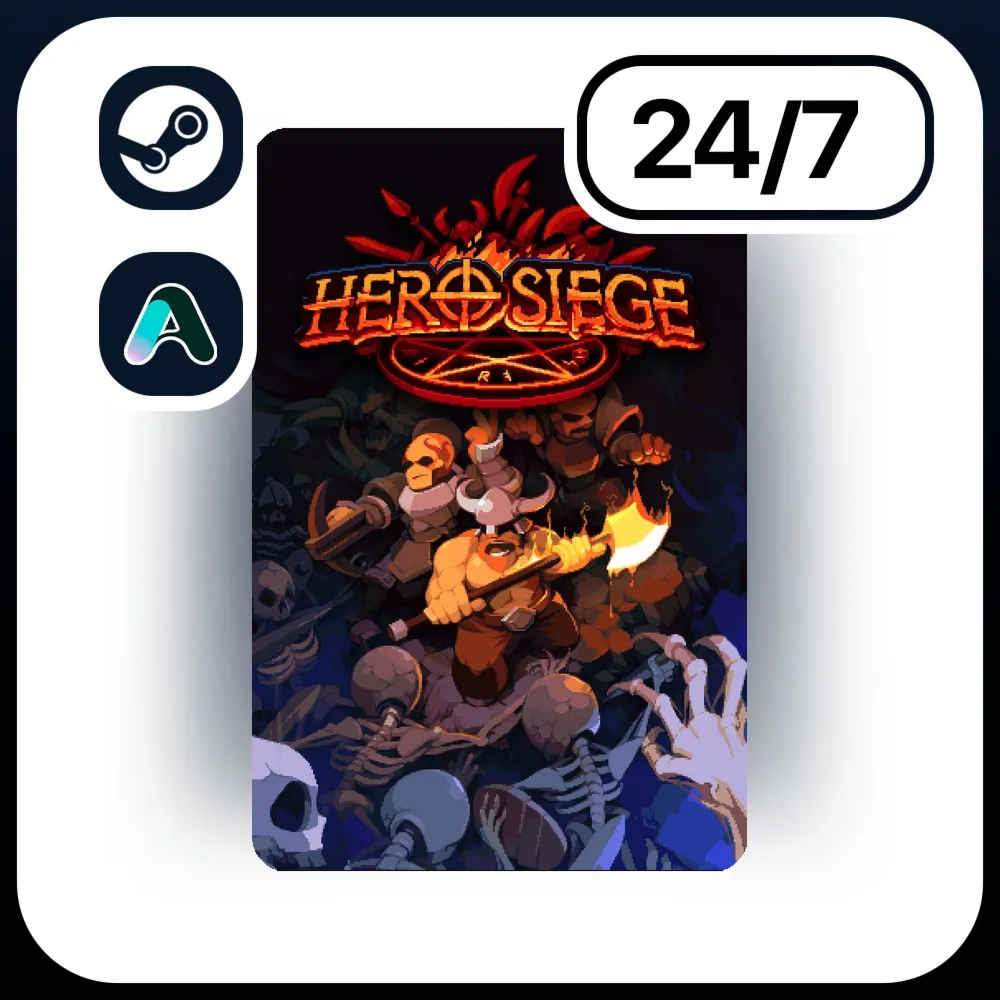 АВТО HERO SIEGE \ STEAM ПОДАРКОМ ДЛЯ KZ | RU | UA | CIS 24/7