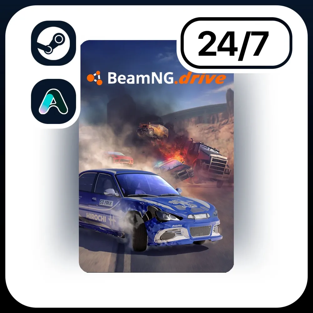 АВТО BEAMNG.DRIVE \ STEAM ПОДАРКОМ ДЛЯ KZ | RU | UA | CIS 24/7
