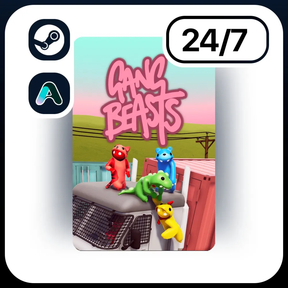 АВТО GANG BEASTS \ STEAM ПОДАРКОМ ДЛЯ KZ | RU | UA | CIS 24/7