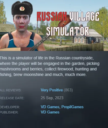 STEAM KEY - Russian Village Simulator - [РФ + REGION FREE/GLOBAL] - Автодоставка