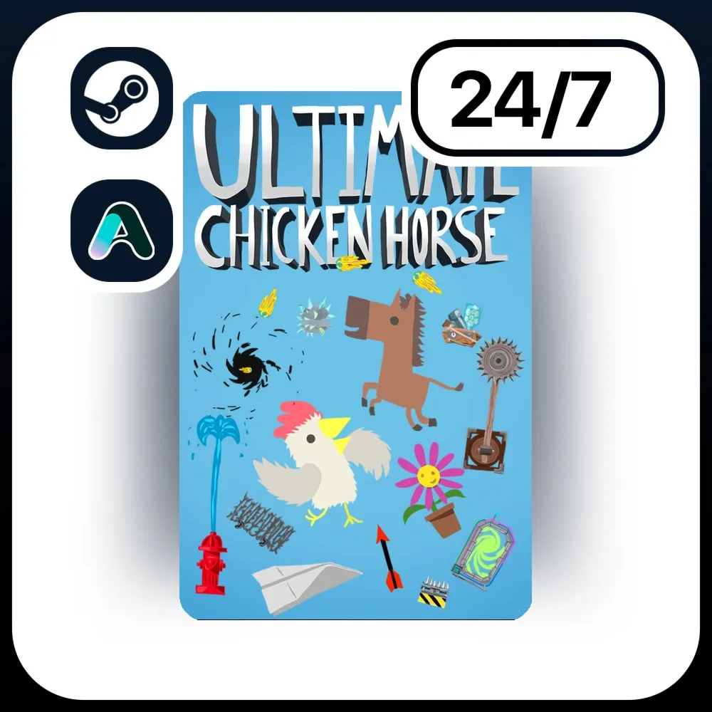 АВТО ULTIMATE CHICKEN HORSE \ STEAM ПОДАРКОМ ДЛЯ KZ | RU | UA | CIS 24/7