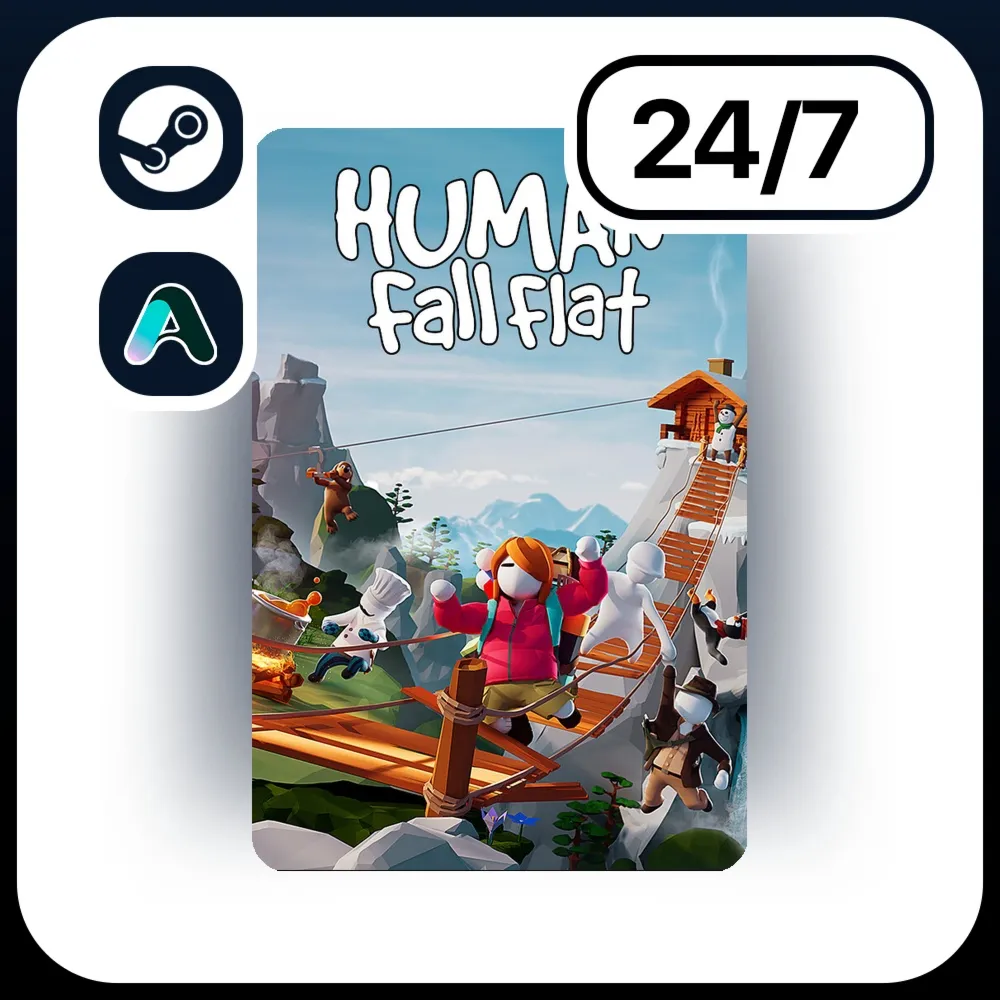 АВТО HUMAN FALL FLAT \ STEAM ПОДАРКОМ ДЛЯ KZ | RU | UA | CIS 24/7