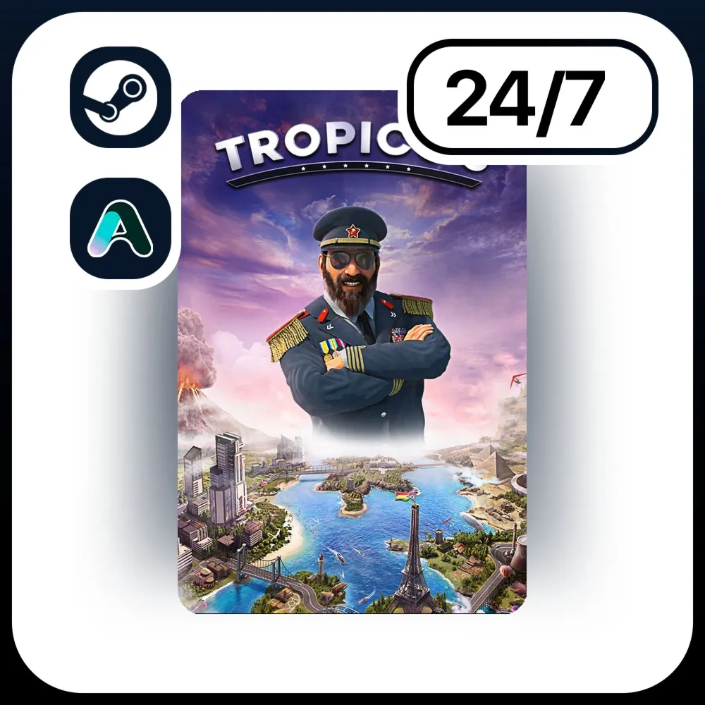 АВТО TROPICO 6 \ STEAM ПОДАРКОМ ДЛЯ KZ | RU | UA | CIS 24/7