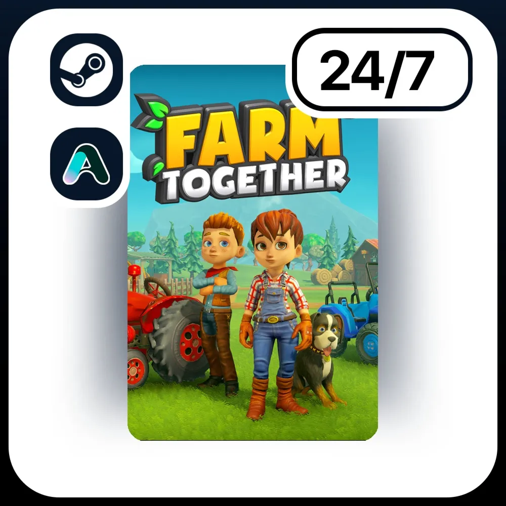 АВТО FARM TOGETHER \ STEAM ПОДАРКОМ ДЛЯ KZ | RU | UA | CIS 24/7