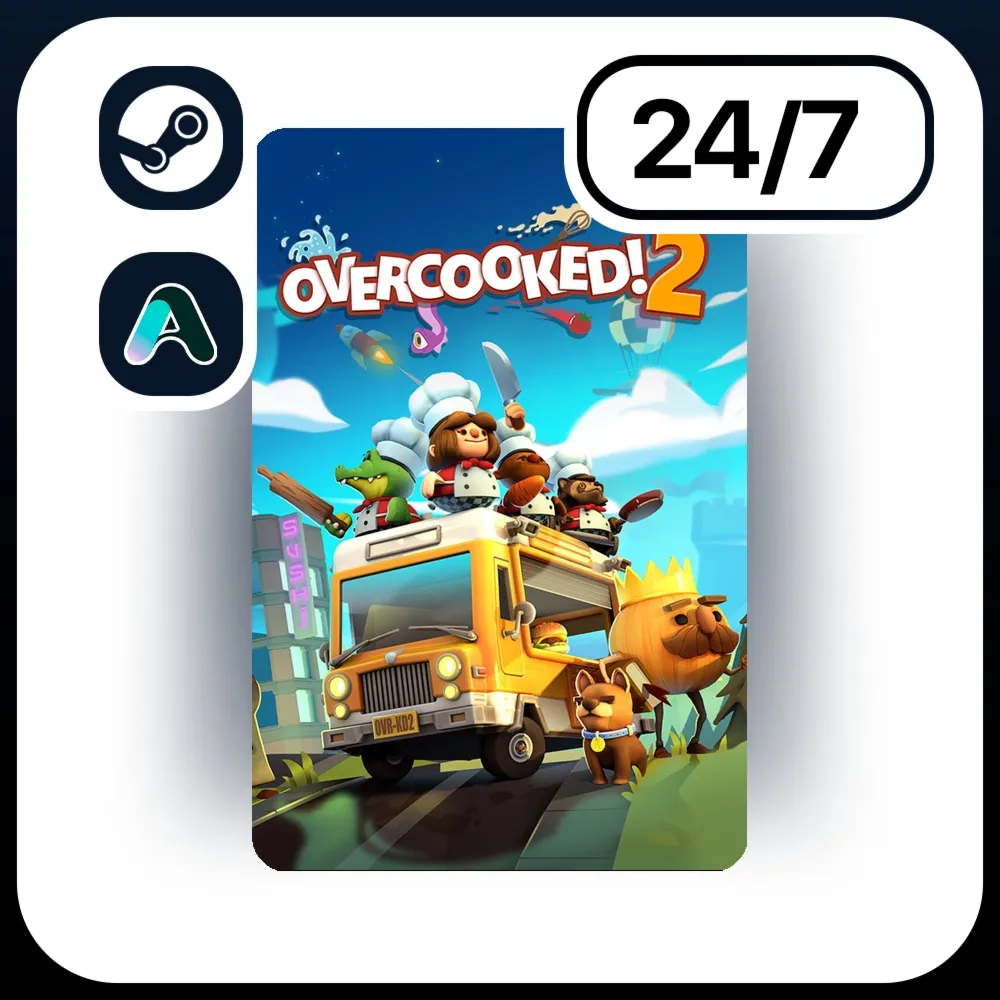 АВТО OVERCOOKED! 2 \ STEAM ПОДАРКОМ ДЛЯ KZ | UA | CIS 24/7