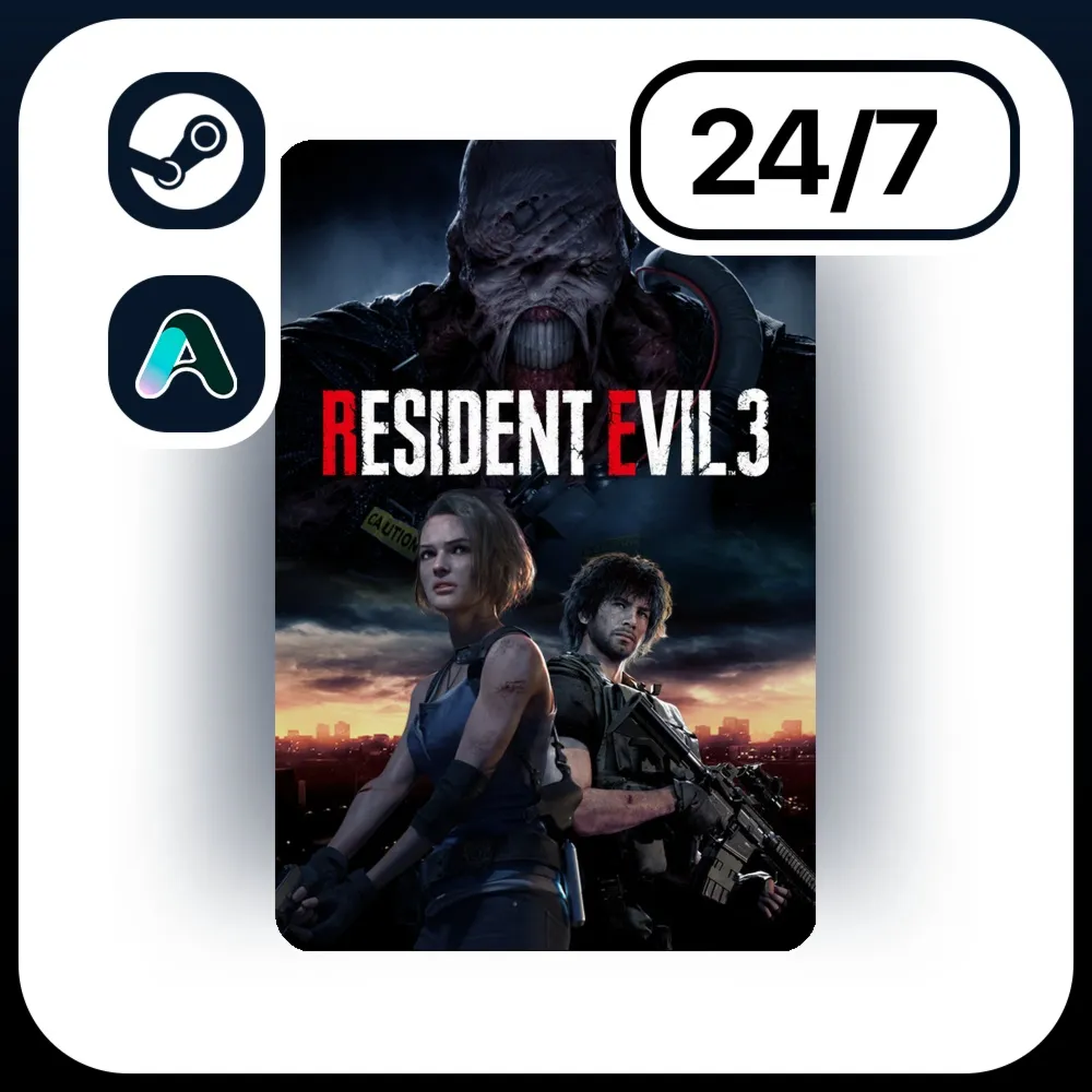 АВТО RESIDENT EVIL 3 \ STEAM ПОДАРКОМ ДЛЯ KZ | UA | CIS 24/7