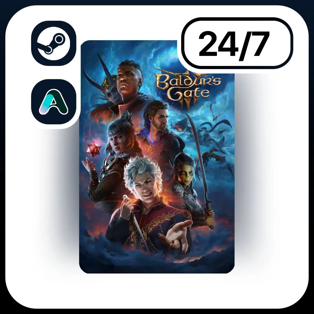 АВТО BALDUR'S GATE 3 \ STEAM ПОДАРКОМ ДЛЯ KZ | RU | UA | CIS 24/7