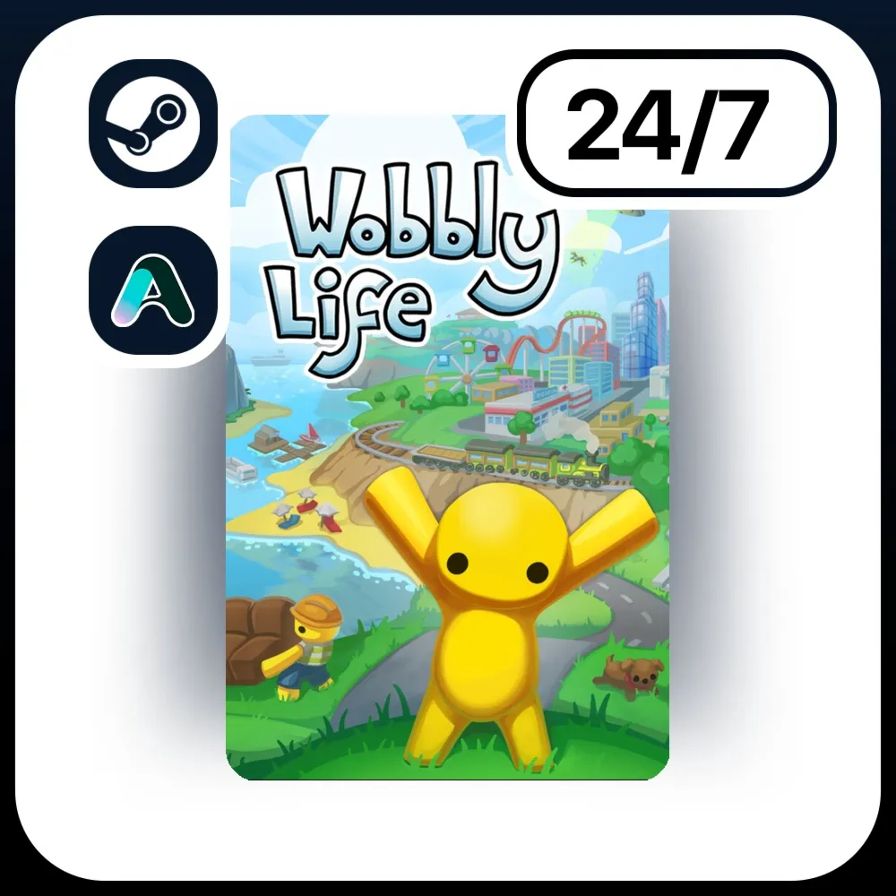 АВТО WOBBLY LIFE \ STEAM ПОДАРКОМ ДЛЯ KZ | RU | UA | CIS 24/7