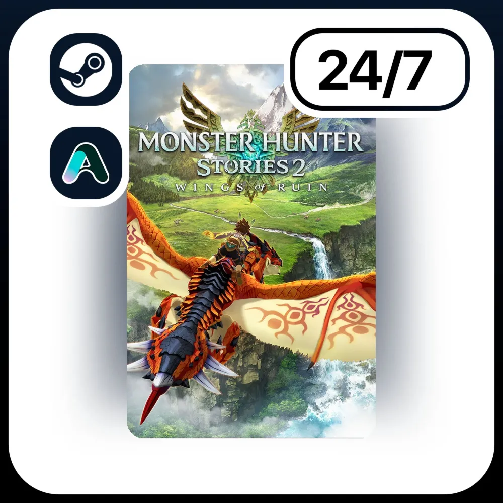 АВТО MONSTER HUNTER STORIES 2: WINGS OF RUIN \ STEAM ПОДАРКОМ ДЛЯ KZ | UA | CIS 24/7