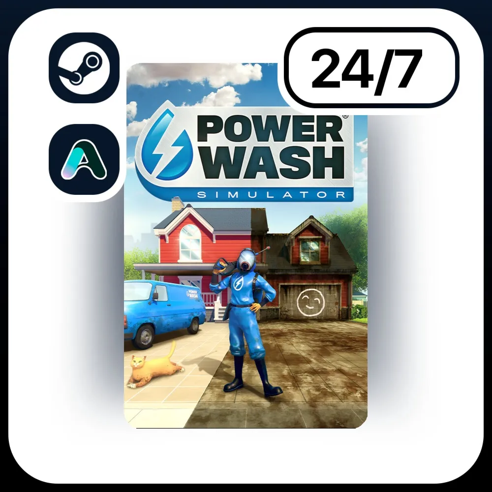 АВТО POWERWASH SIMULATOR \ STEAM ПОДАРКОМ ДЛЯ KZ | UA | CIS 24/7