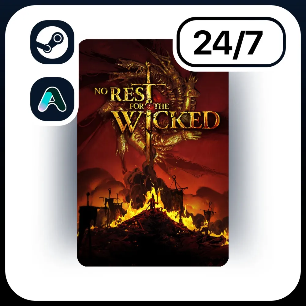 АВТО NO REST FOR THE WICKED \ STEAM ПОДАРКОМ ДЛЯ KZ | RU | UA | CIS 24/7