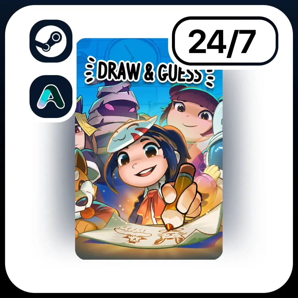 АВТО DRAW & GUESS \ STEAM ПОДАРКОМ ДЛЯ KZ | RU | UA | CIS 24/7