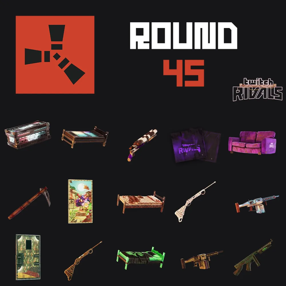  Скины RUST [16шт]  Раунд 45 