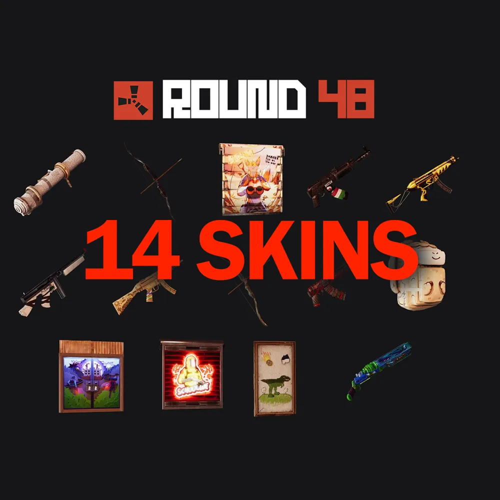 Скины RUST [14шт]  Раунд 48 