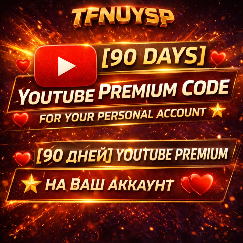 ❤️ [90 Дней] YouTube Premium ⭐ На Ваш Аккаунт