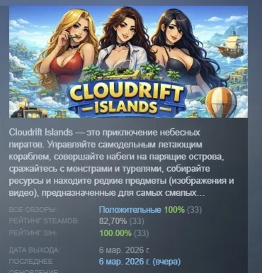 Cloudrift Islands АВТОДОСТАВКА STEAM РОССИЯ